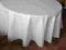UROCZY,BIAŁY OBRUS NA OKRĄGŁY STÓŁ
