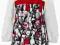 Sukienka elegancka wstążka czerwona 86 cm 12/18