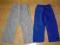 2 pary cienkich spodni dresowych 110