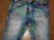 spodnie jeansy 3/4 H&amp;M 110 cm 4-5 lat jak nowe