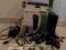 x box 360 slim 250 GB + kinnect + 2 pady + 3 gry