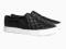 czarne pikowane trampki H&amp;M nowe slip on 39