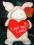 Duza swinka pluszak nowa 34 cm Love you loads HIT!