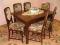 STÓŁ SECESYJNY + SZEŚĆ KRZESEŁ