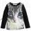 BLUZKA Z NADRUKIEM KOTA _ H&amp;M _ 122 - 128