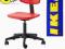 IKEA Krzesło obrotowe Alrik CZERWONE