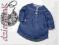 86(12-18m) SUKIENKA cienki jeans PRZEŚLICZNA