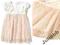 ZARA baby morelowa sukienka tiul TUTU 82 NOWA !!!