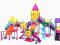 KLOCKI , WIELKI PLAC ZABAW DLA LALEK 184 El. -6032