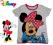 *DISNEY*KOLOROWA BLUZKA T-SHIRT Z MYSZKĄ MIKI*128