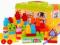Duże edukacyjne klocki 48szt + pojemnik Autobus