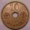 FINLANDIA 10 pennia 1942 STAN MENNICZY-