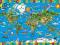PUZZLE 200 ELEMENTÓW SCHMIDT MAPA ŚWIATA WARSZAWA