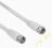 Kabel antenowy wtyk F-  wtyk F 3m biały F.VAT