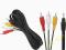 Kabel jack 3.5 4pola - 3x RCA (Cinch) 1.5m F.VAT