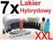 BIG ZESTAW MANICURE HYBRYDOWY 7x LAKIER LAMPA UV