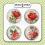 Plakietki ozdobne flair buttons - Kwiaty vintage #