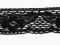KORONKA BAWEŁNIANA CZARNA wz. 219 - szer. 6 cm