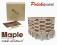 Drewniane klocki MAPLE 300 szt ecopak