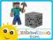 MINECRAFT RUCHOMA FIGURKA STEVE + AKCESORIA