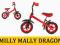 Rowerek Biegowy Dragon Milly Mally - Czerwony