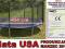 TRAMPOLINA Z SIATKĄ 404CM+DRABINKA+MATA U.S.A 2014
