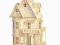 Drewniane Puzzle 3D układanka DOMEK GOTYCKI DOM