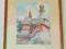 STARY OBRAZ - AKWARELA - KOŚCIÓŁEK