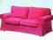 Nowe pokrycie sofa 2-os IKEA EKTORP vellinge pink