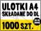 ULOTKI A4 do DL składane - 1000 szt - MASZYNOWO