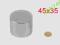 MAGNES NEODYMOWY 45x35 MAGNES WALCOWY 45x35