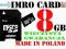 KARTA IMRO micro SD8 GB do SONY XPERIA J M Z Z1 P