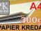 PAPIER KREDOWY A4 300g- KREDA -500 ARK.- GLOSS/MAT