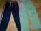 2 PACK SPODNIE DRESOWE NEXT 110 ZIELEŃ GRANAT