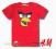 H&amp;M nowy t-shirt lato ANGRY BIRDS red __14y