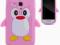 Moozy różowy PINGWIN etui - Samsung Galaxy S3 MINI