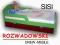 ŁÓŻKO DZIECIĘCE DREWNIANE SISI 180x80 Z SZUFLADĄ