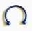 Kolczyk podkow piercing stal 1,2/12/3 blue niebies