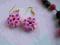 45. kolorowe kolczyki pączki