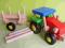 DREWNIANY TRAKTOR z przyczepą z drewnem BAJO