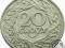 II RP, 20 groszy, 1923, st. 2