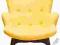 Fotel Angels Wings Yellow Coffee - k47177