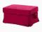 Pokrycie,pokrowiec podnóżka ikea-EKTORP, czerwony