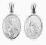 Srebrny medalik JEZUS I MATKA BOSKA SZKAPLERZNA