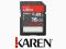 Secure Digital (SDHC) 16GB SanDisk Ultod Karen