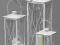 RETRO LATARNIA - LAMPION STYL SHABBY CHIC 4 sztuki