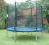 TRAMPOLINA OGRODOWA 244CM 8FT - DRABINKA - SIATKA