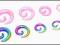 Akrylowa spirala do uszu  10 mm