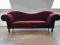 Bordowy Chesterfield Sofa Kanapa Pikowana