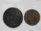Zestaw 1 grosz 1811 rok i 3 grosze 1813 rok